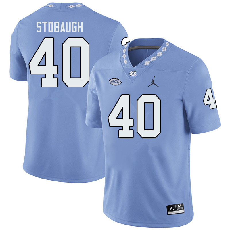Jordan Brand Men #40 Ben Stobaugh North Carolina Tar Heels College Football Jerseys Sale-Blue